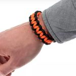 Survival Outdoor Secure Line 550 Nylon Woven Paracord Unisex Braid Brace… Orange Photo 3