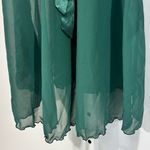 Victoria's Secret Victoria’s Secret Vintage Satin Chiffon Babydoll Chemise Emerald Green Christmas Photo 2