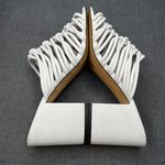 Rebecca Minkoff Calanthe White Sandal 11 Strappy Slip On 3.5" Heel Photo 3