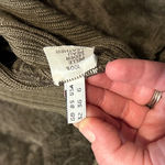 Made in Italy Luxury Shearling Lined Leather Bomber Jacket Womens Olive Green Brown Photo 10