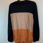 Temofon long sleeve sz XL stripes casual comfy cozy neutral basic career teacher Blue Photo 6