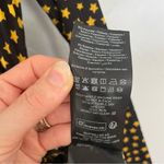 Black and Yellow Mock Neck Long Sleeve Maxi Star Print Dress Size M Photo 3