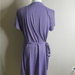 Eddie Bauer  Purple wrap Dress V-neck short Sleeves size xl free dry travex Photo 6