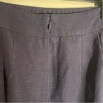 Loft Ann Taylor Navy Blue Button-Accent Skirt size 4 linen/rayon Photo 2