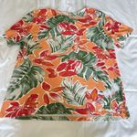 Coral Bay  Woman Blouse Top Blue Large Geometric Bead Nautical Long Sleeve V Neck Photo 5