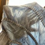 Elegant Blue Sleeveless Dress Denim Rayon Cowboy Size M Photo 5