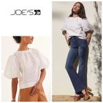 joe's jeans New. Joe’s puff sleeve eyelet top. XS. Retails $228 Photo 1