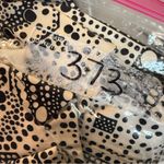 Trina Turk Black White Geometric Print Coat Dress Button Down Blazer Jacket 4 Photo 9