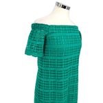 Trina Turk Merengue Green Off-Shoulder Lace Dress Size Medium Photo 3
