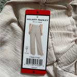 Hilary Radley  High Rise Wide Leg Pants 29.5” Inseam Womens Size M Oatmeal NWT Photo 6