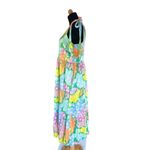 EMILY MCCARTHY Bow Midi Dress Spring floral size Medium MSRP $268 Photo 4