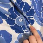 ZARA blue and white floral dress shorts Photo 3