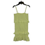 Forever 21 Forever‎ 21 Womens Tube Top Dress Tiered Size Medium Yellow Stretch Blend New Photo 6