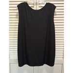 Serengeti Black Sleeveless Scoop Neck Size 1X Pleated Flowy Classic Photo 3