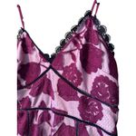 Glamorous Pink black Floral Lace Maxi Dress Spaghetti Straps Flounce Hem Size L Photo 2