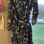 Vera Bradley  Robe Fleece Women’s Hooded S/M Blue with Polar Bears Photo 0