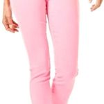Lilly Pulitzer LILY PULITZER South Ocean High Rise Skinny jeans Calla Lilly Pink size 0 Photo 0
