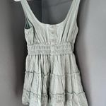 Urban Outfitters  Hailey Cotton Tiered Mini Dress in Sky Blue Size Medium Boho Photo 0