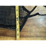 Refuge Vintage Y2K Women Black Mesh Sheer all over rhinestone Dress Size Medium Photo 6