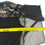 cha cha vente  Black Floral Embroidered Overlay Blouse Top Size‎ Small Photo 8