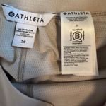 Athleta  Skirt Tan Size 20 Pleated Athletic Skort Golf Tennis Shorts Zip Pockets Photo 5