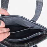 Pendleton  Black Wool Plaid Mini Tote Structured Handbag Zipper Top Mini Purse Photo 7