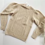 Vineyard Vines Seaspun Cashmere Pointelle Crewneck Sweater Stretchy Puff Sleeve Photo 4