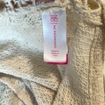 No Boundaries Tribal Aztec Tank Top Crochet Lace Cream Green Shirt Flowy Womens Small Photo 8