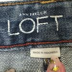 Loft Mid Rise Boot Jeans in Luxe Medium Blue wash Women's size 10 PETITE Photo 2