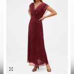 Mango MNG  Burgundy Sleeveless Steamy Cross Maxi Flowy Dress NWT 6 Photo 10