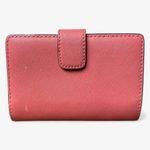 Michael Kors Medium Crossgrain Leather Wallet - Coral Photo 1