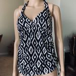 Lands' End tummy control tie sides Tankini Top Photo 3