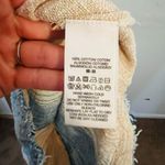 Free People  Cream Blue Wide Leg Woven Thick Cotton Jumpsuit Photo 7