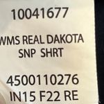 Ariat Real Dakota Snap Front Blue Western Shirt Small embroidered Details Photo 8