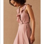 BHLDN NEW  Sachin + Babi Tansy Wrap Dress Gown Sleeveless Ruffle Light Pink 4 NWT Photo 1