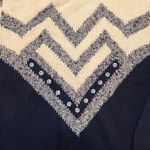 VTG FlatTop Y2K 80s Rhinestone Sweater XS Sixteen Candles 90s Black Angora Blend Photo 2