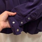 Chico's Chico’s Long Sleeved, V-Neck, Button Up Blouse, Purple, Size 3, XXL Photo 4