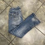 Big star Collection Blue Liv Jeans Women’s 27Long Embroidered Pockets Biker Y2K Photo 13