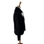 T Alexander Wang Black Leather Trim Mock Neck Pullover Hoodie Sweatshirt M Size M Photo 7