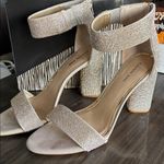 Gianni Bini Gold Bedazzled Heels Photo 2