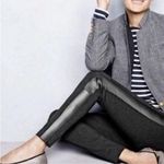 J.Crew  Size 4 Black Tuxedo 04322 Leather Pixie Legging Dress Pants Skinny Leg Photo 0