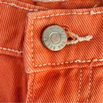 BDG  Urban Outfitters Tangerine Orange Distressed Denim Utility Shorts Size 25 Photo 5