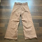 Mossimo Dutti Flared Frayed Denim Pants Brown 4 Photo 0