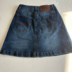 Frye Women's Button down Denim Skirt Size 2 Blue dark wash mid rise Photo 1