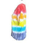 Chaser  Rainbow Tie Dye Short Sleeve T-Shirt Casual Summer Beach Festival Top M Photo 1