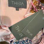 Theia Joy Column Gown‎ Size 6 NWT Sequins Floor Length Pink Photo 8