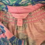 Lilly Pulitzer  Eassie Bearfoot‎ Princess Dress Pink Blue Shell Print  XS Photo 4