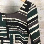 Retro Dress MidMod Vibes Abstract Cocktail Back Zip Geometric Earth Tones Size S Green Photo 2