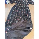 Caballero Coral Reef Dress Peek A Boo Shoulders Maxi Size Medium Black Photo 10