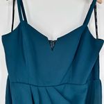 City Chic Sassy V Midi Dress in Emerald size S/16 Notch V Neck Adjustable Straps Photo 4
